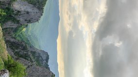 Vertical video. Grand Canyon of Crimea at sunset. TimeLapse. Natural HDR - Powered by Shutterstock - Get 15% off with code: PIKWIZARD15