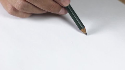 Shading with a pencil. shade on white paper video
