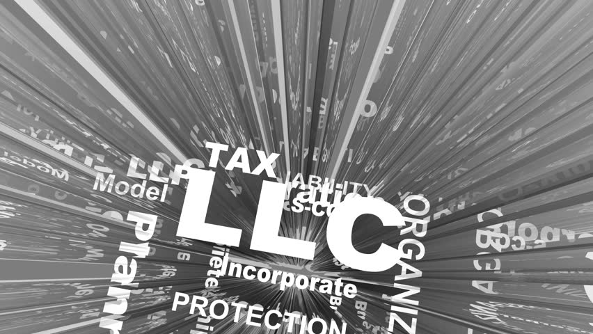 LLC Limited Liability Corporation Business Company Incorporate 3d Animation Royalty-Free Stock Footage #1010458439