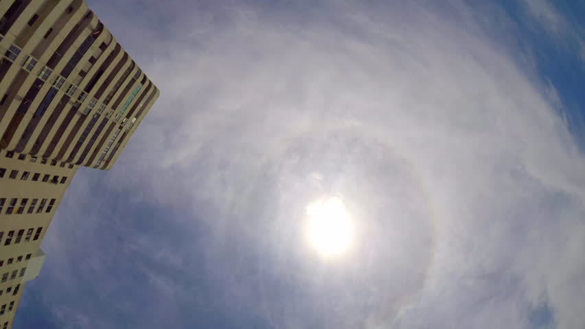 Time Lapse : Building On Dramatic Sky Background In Bangkok