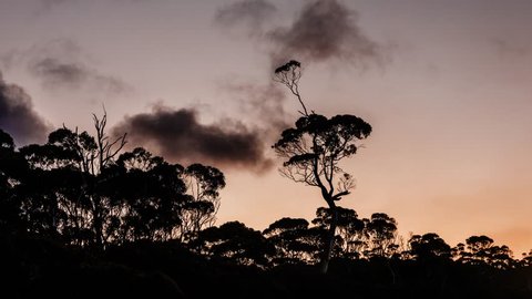 Sunset timelapse in Outback Australia