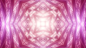 Abstract pink background of kaleidoscope effect.
