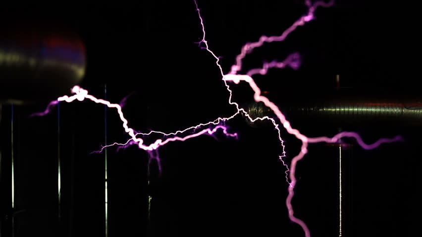Magic Flashes lightning Generated with a Tesla Coil Royalty-Free Stock Footage #1010534018