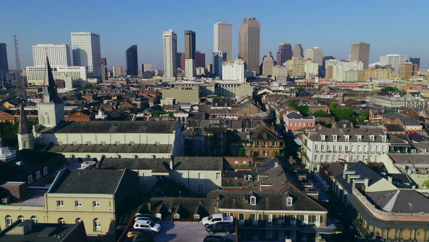 New Orleans aerial skyline cityscape