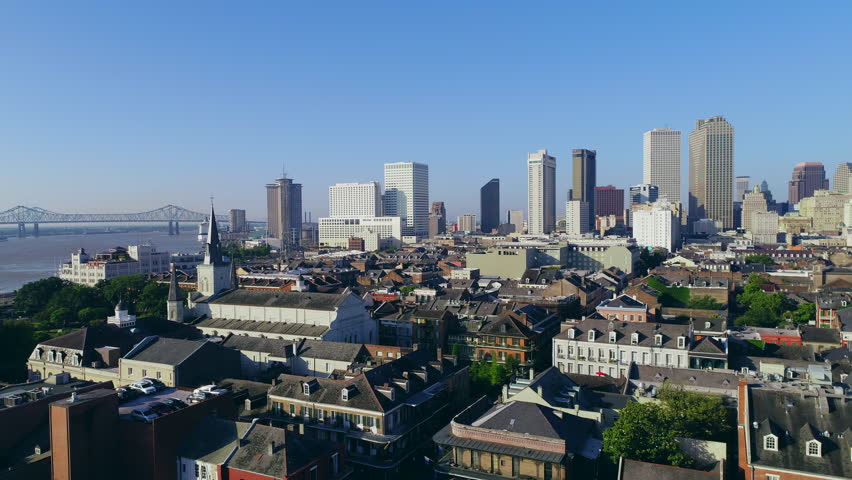 New Orleans aerial skyline cityscape