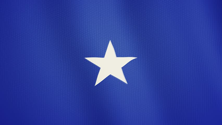 Somalia flag waving animation. Full Screen. Symbol of the country.
