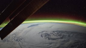 2nd February 2012: Planet Earth seen from the International Space Station with Aurora Borealis over the atlantic, Time Lapse 4K. Images courtesy of NASA Johnson Space Center
