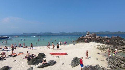 Phuket, Thailand - March 27, 2018 : Khai Nok Island is a popular destination off the east coast of Phuket