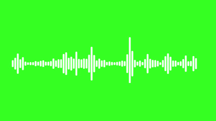 Audio spectrum waveform animation ongreen screen background | Shutterstock HD Video #1010552966