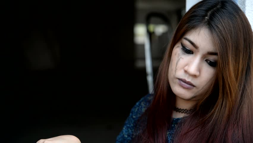 Asian woman sad from love,She worry because stress from boyfriend,Heartbreak woman concept | Shutterstock HD Video #1010562131