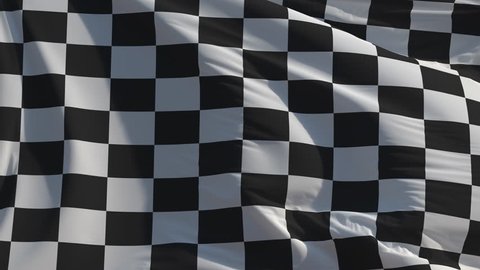 Checkered flag: seamless loop animation (full screen, 4K)
