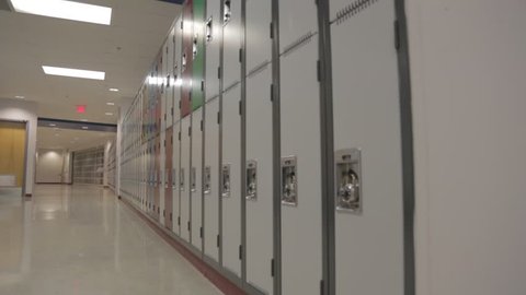 High School Locker Slider Shot Wide Low