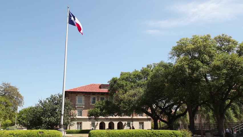 University of Texas Campus Texas Flag