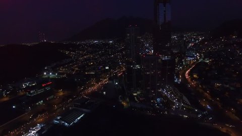 Monterrey Skyline Edificios Night Noche