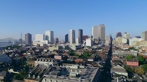 New Orleans aerial skyline cityscape