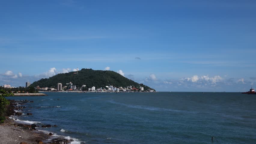 Vung Tau sea and the coast. Vung Tau is a famous coastal city in the South of Vietnam