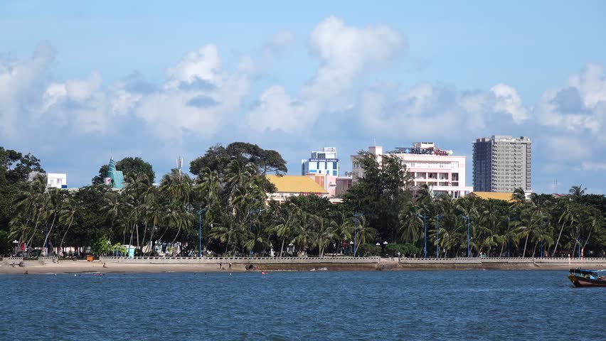 Vung Tau sea and the coast. Vung Tau is a famous coastal city in the South of Vietnam