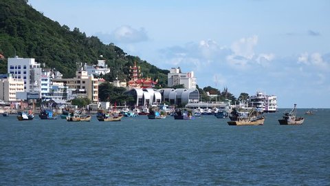 Vung Tau sea and the coast. Vung Tau is a famous coastal city in the South of Vietnam