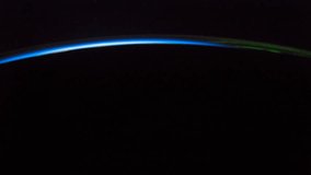 22nd September 2017: Planet Earth seen from the International Space Station with Aurora Borealis over europe to asia, Time Lapse 4K. Images courtesy of NASA Johnson Space Center