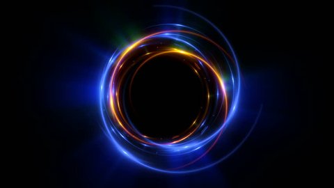 Abstract neon background. Shine ring. Halo around. Sparks particle. 
Space tunnel. LED color ellipse. Glint glitter. Shimmer loop motion. 
Empty hole. Glow portal. Astral ball. Slow spin. Bright disc.