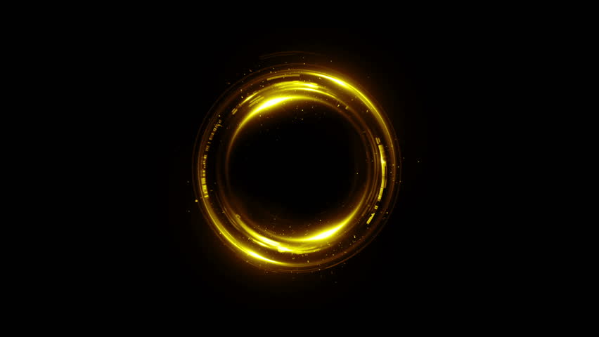 Rotating yellow gold ring with one row of… - Royalty Free Video