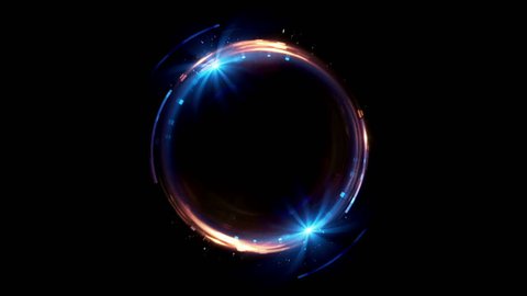 Abstract neon background. Shine ring. Halo around. Sparks particle. 
Space tunnel. LED color ellipse. Glint glitter. Shimmer loop motion. 
Empty hole. Glow portal. Glare ball. Slow spin. Bright disc. 