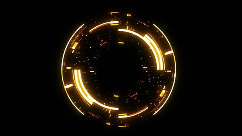 Abstract neon background. Shine ring. Halo around. Sparks particle. 
Space tunnel. LED color ellipse. Glint glitter. Shimmer loop motion. 
Empty hole. Glow portal. Hot ball. flickering spin. 