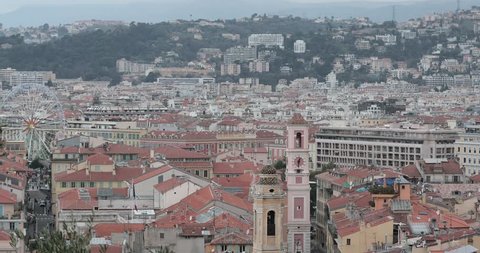 Cityscape of Nice France at Winter Day