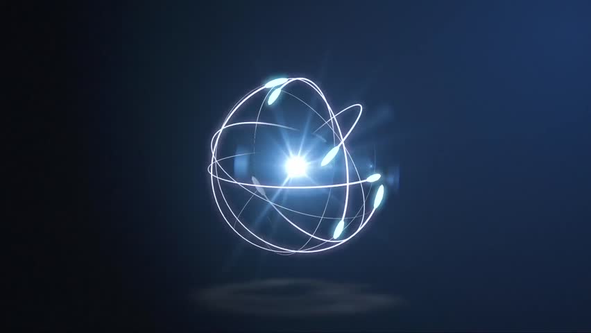 atoms electrons logo animation Stock Footage Video (100% Royalty-free ...