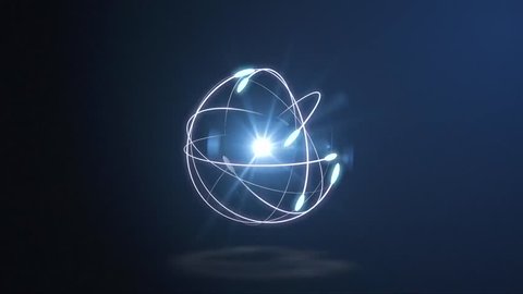 atoms electrons logo animation