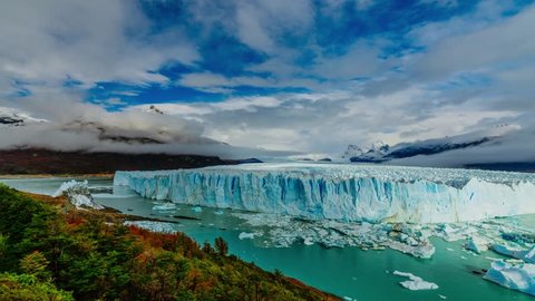 Glacier Perito Moreno in the park Los Glaciares. Autumn in Patagonia, the Argentine side