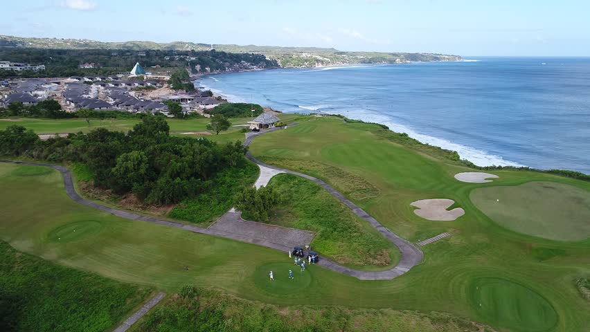 Beautiful amazing nature landscape. Tropical blue sun sea. Island in Bali. Tropical paradise