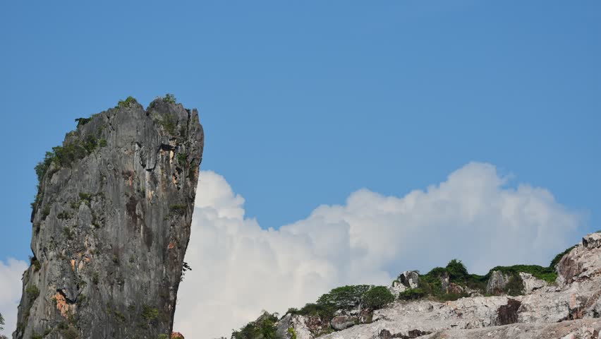 Moving clouds time lapse
