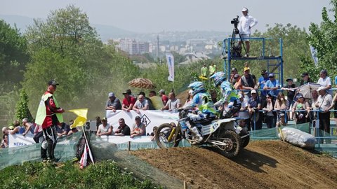 CHERNIVTSI, UKRAINE - 5 May, 2018: WSC FIM World Sidecarcross Championship. 