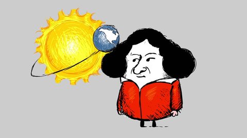 Copernicus, earth and sun