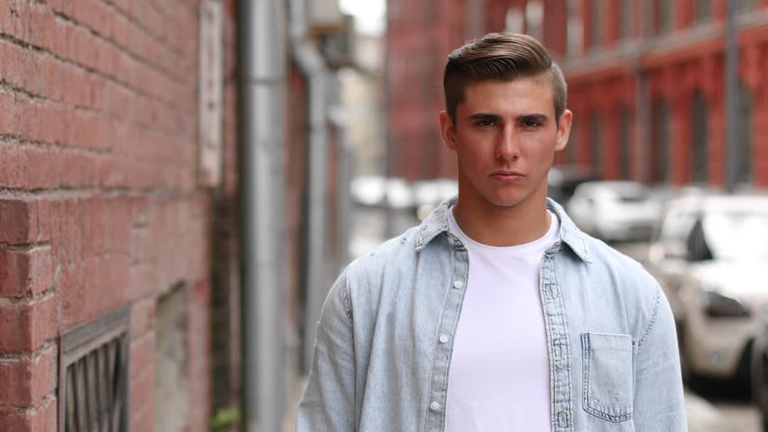 Portrait of happy smiling attractive caucasian man