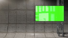 Virtual set studio backdrop digital interior 3d render