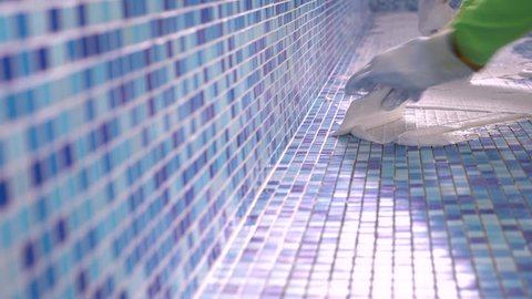 Grout Clean Stock Footage 4k, How To Clean Grout Off Mosaic Tiles