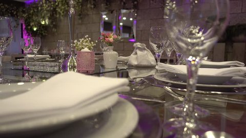 Luxury Restaurant Dinner Table Decoration