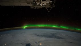 3rd FEBRUARY 2012: Planet Earth seen from the International Space Station with Aurora Borealis over the US, Time Lapse 4K. Images courtesy of NASA Johnson Space Center.