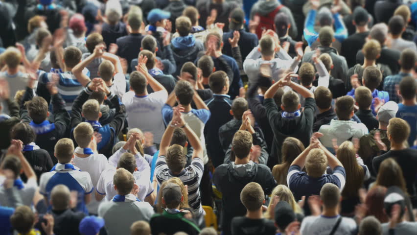 Sports Fans Clapping Hands at Stock Footage Video (100% Royalty-free ...