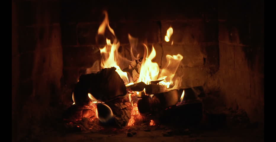 Wood and embers In the fireplace slow motion. Detailed fire background. | Shutterstock HD Video #1010871731
