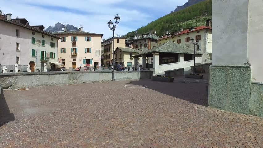 Village of Bormio, square of Kuerc