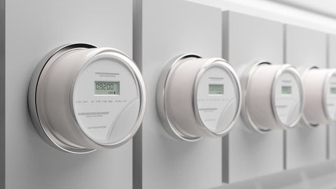 Smart electric meter on residential and commercial buildings