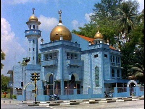 SINGAPORE, 1999, Singapore Blue Mosque, wide shot