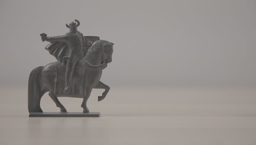 Toy soldiers knights. Retro, vintage.  Plastic knights, warriors. ,USSR, Soviet Union
