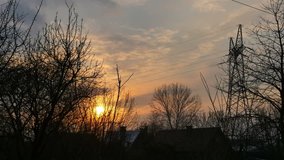 Time lapse video of sunset in 4K