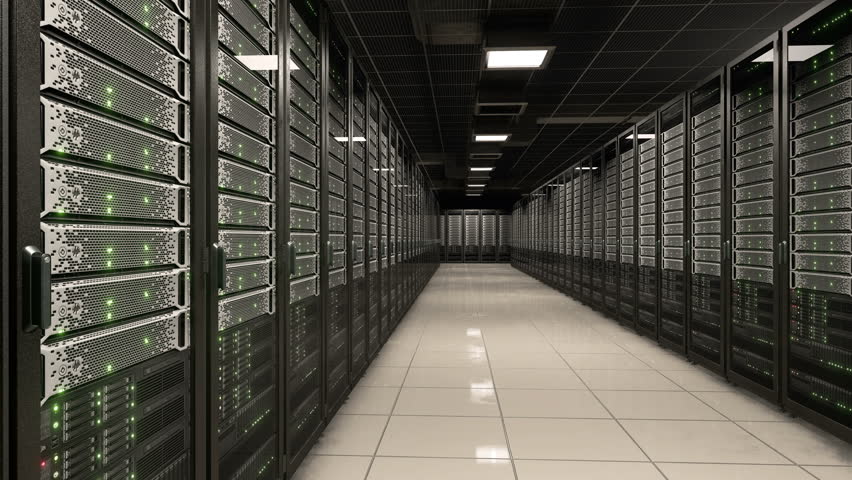 Clustered storage. Data Center 3d. Видео серверная.