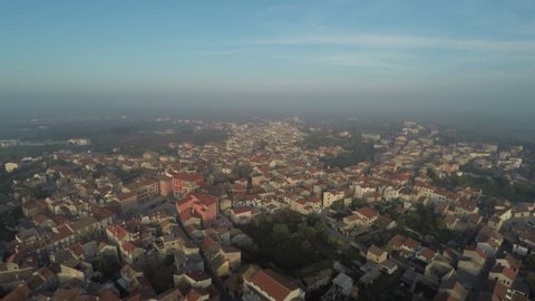 Vodnjan, Croatia - April, 2016: Aerial view of Vodnjan town in Croatia