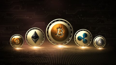 Top 5 Cryptocurrencies Bitcoin Stock Footage Video 100 Royalty Free 1053994130 Shutterstock